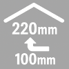 屋根断熱 /ウレタン吹付220mm 壁断熱 /ウレタン吹付100mm